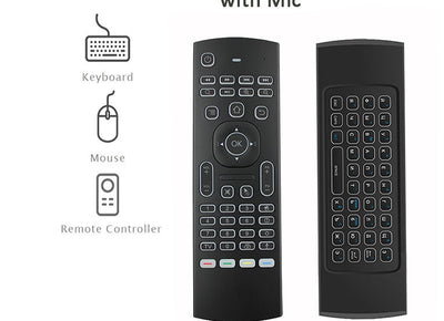 T6c wireless flying mouse colorful backlight mini keyboard