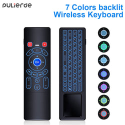 T6c wireless flying mouse colorful backlight mini keyboard