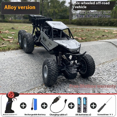 Oversized Alloy Remote Control Car Six-wheel Four-wheel Drive Off-road Vehicle
