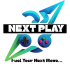 Logo of Next Play with game controller graphics, promoting gaming and strategy.