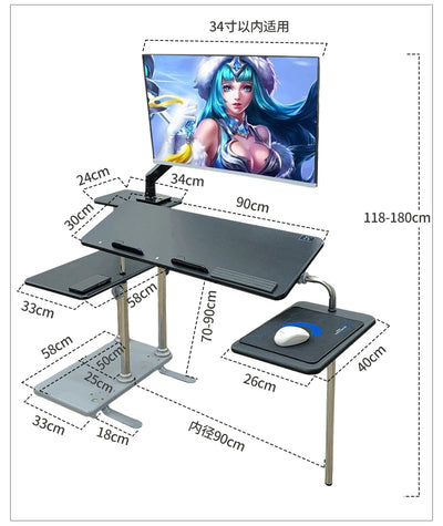 Bedside table Desktop space capsule E-sports table Bedside  Robotic arm  Lazy cockpit suspension bracket