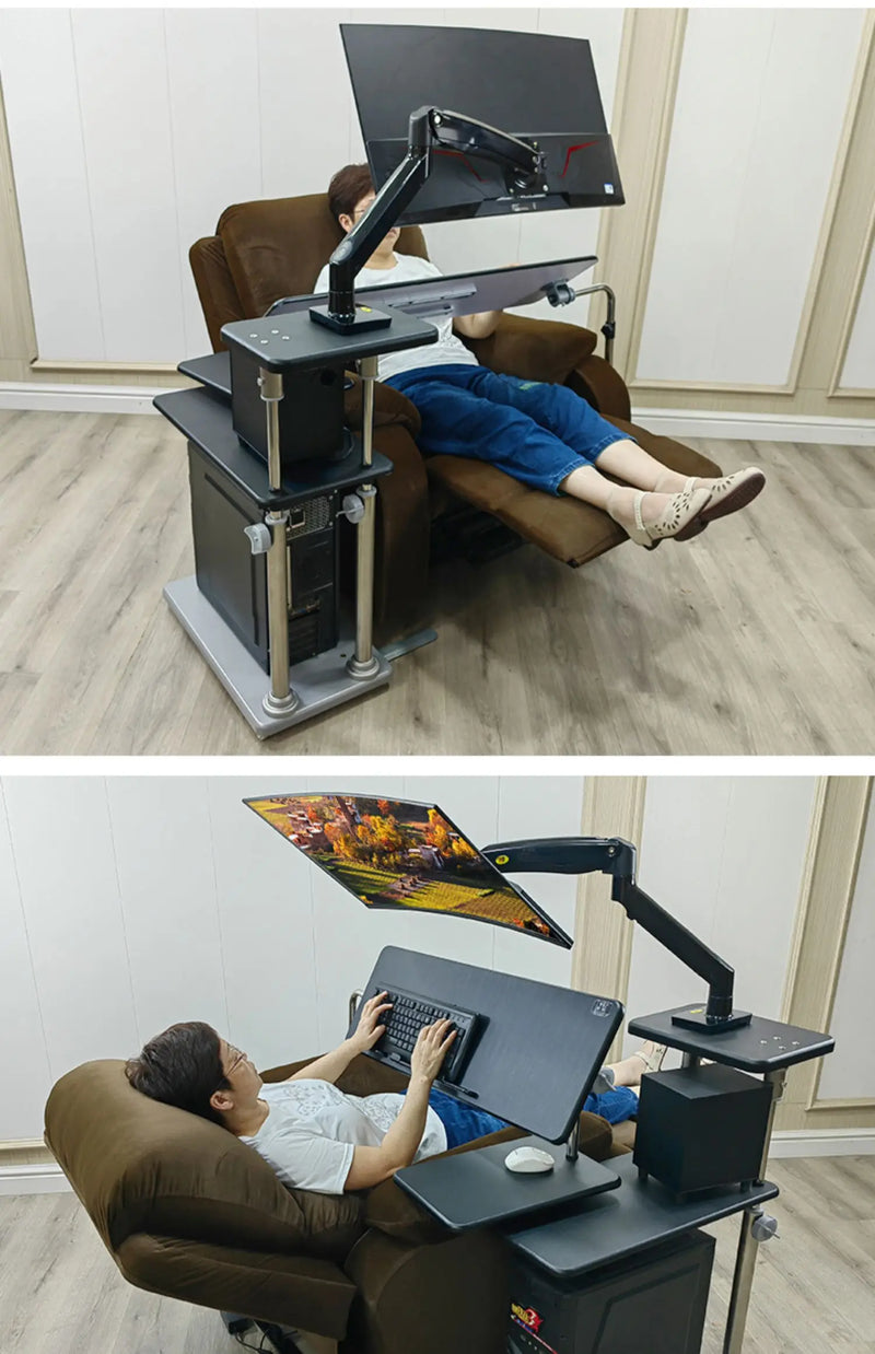Bedside table Desktop space capsule E-sports table Bedside  Robotic arm  Lazy cockpit suspension bracket