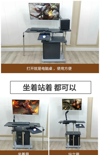 Bedside table Desktop space capsule E-sports table Bedside  Robotic arm  Lazy cockpit suspension bracket