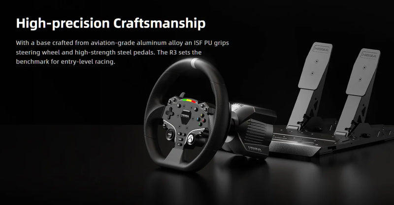 MOZA Racing R3 3.9Nm Direct Drive Wheel Base with ESX Steering Wheel and Pedals for Xbox