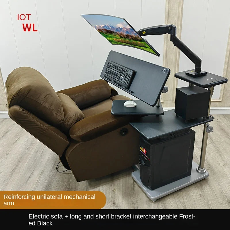 Bedside table Desktop space capsule E-sports table Bedside  Robotic arm  Lazy cockpit suspension bracket