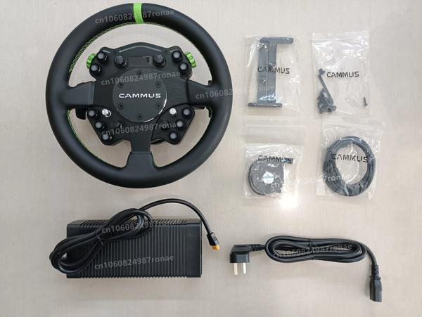 CAMMUS C12 with LC100 pedals kit C12 Direct Drive Steering Wheel Global First includes two T-shaped base flanges