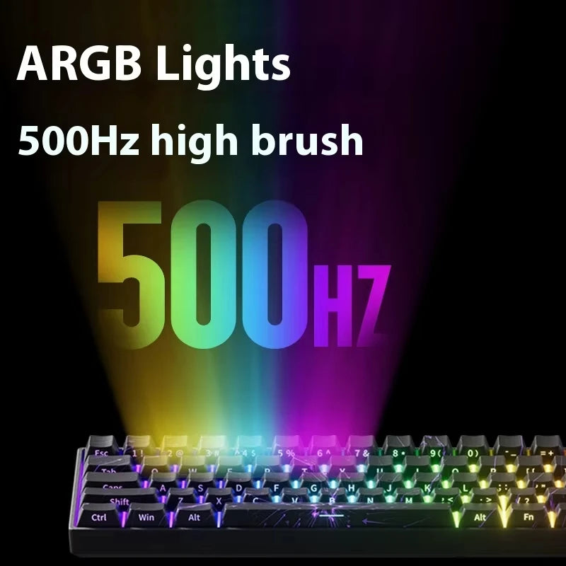 AKKO MonsGeek FUN60 Pro Gaming Keyboard Magnetic E-sport Switch Dual 8K Polling Rate 0.01RT SOCD MT Wireless RGB Custom Keyboard