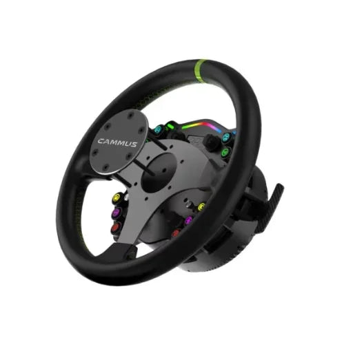 CAMMUS C12 with LC100 pedals kit C12 Direct Drive Steering Wheel Global First includes two T-shaped base flanges