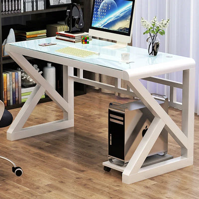 Modern Tempered Glass Tables For Office Furniture Computer desk Tables Light Luxury Gaming Table