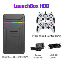 Video Game Consoles Launchbox OS Retro Gaming HDD for Xbox/Switch/PS4/PS3/PS2/PS1/DC/WII for Windows PC/Laptop with 10107Games