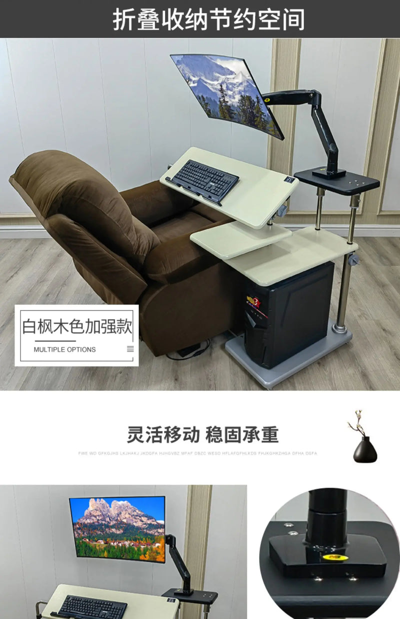 Bedside table Desktop space capsule E-sports table Bedside  Robotic arm  Lazy cockpit suspension bracket
