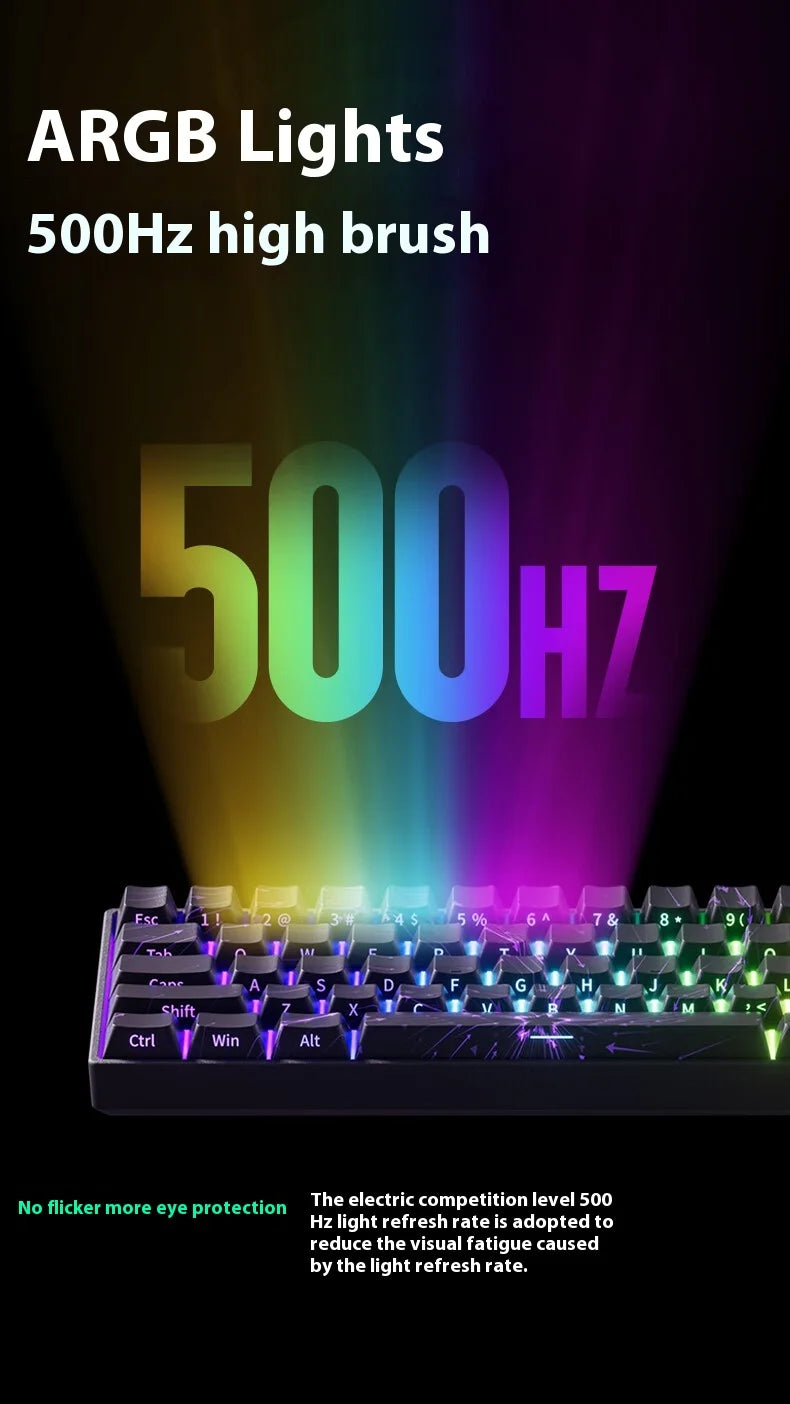 AKKO MonsGeek FUN60 Pro Gaming Keyboard Magnetic E-sport Switch Dual 8K Polling Rate 0.01RT SOCD MT Wireless RGB Custom Keyboard