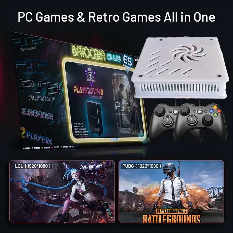 2025 New X8 Retro Video Game Console 500GB Plug and Play 4K With 70000+Games 60 Emulators For Wii PS2 N64 PSP GameCube XBOX