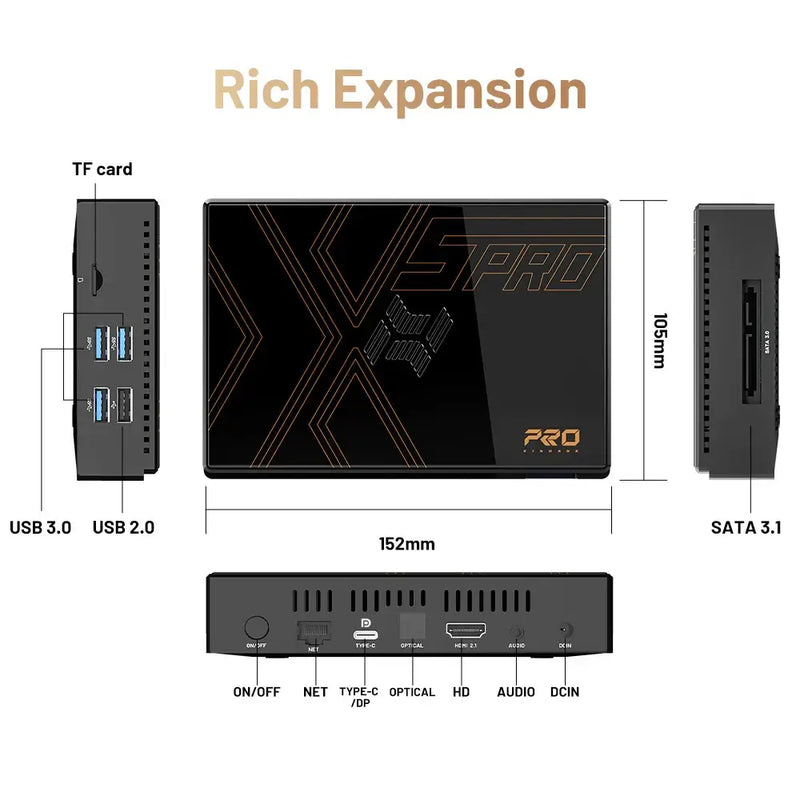 Kinhank Super Console X5 PRO Retro Video Game Consoles Plug and Play 4T with 16000 Games for PS2/WII/SS/DC/N64 Android 12 TV Box