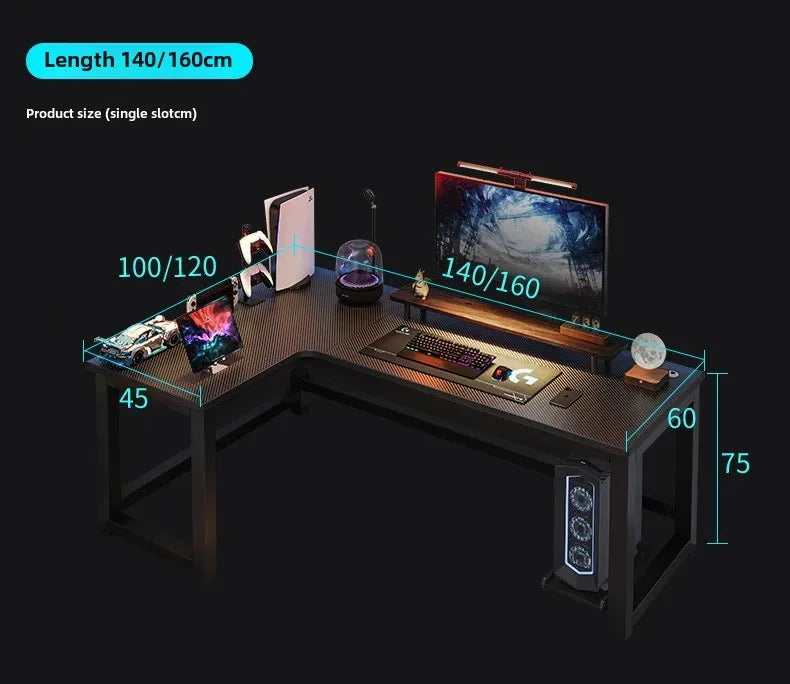 Gaming Desks, Writing Desk, Double Table, Family Bookcase Combination, Bedroom Study E-sports Room Use