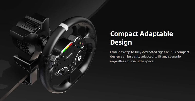MOZA Racing R3 3.9Nm Direct Drive Wheel Base with ESX Steering Wheel and Pedals for Xbox