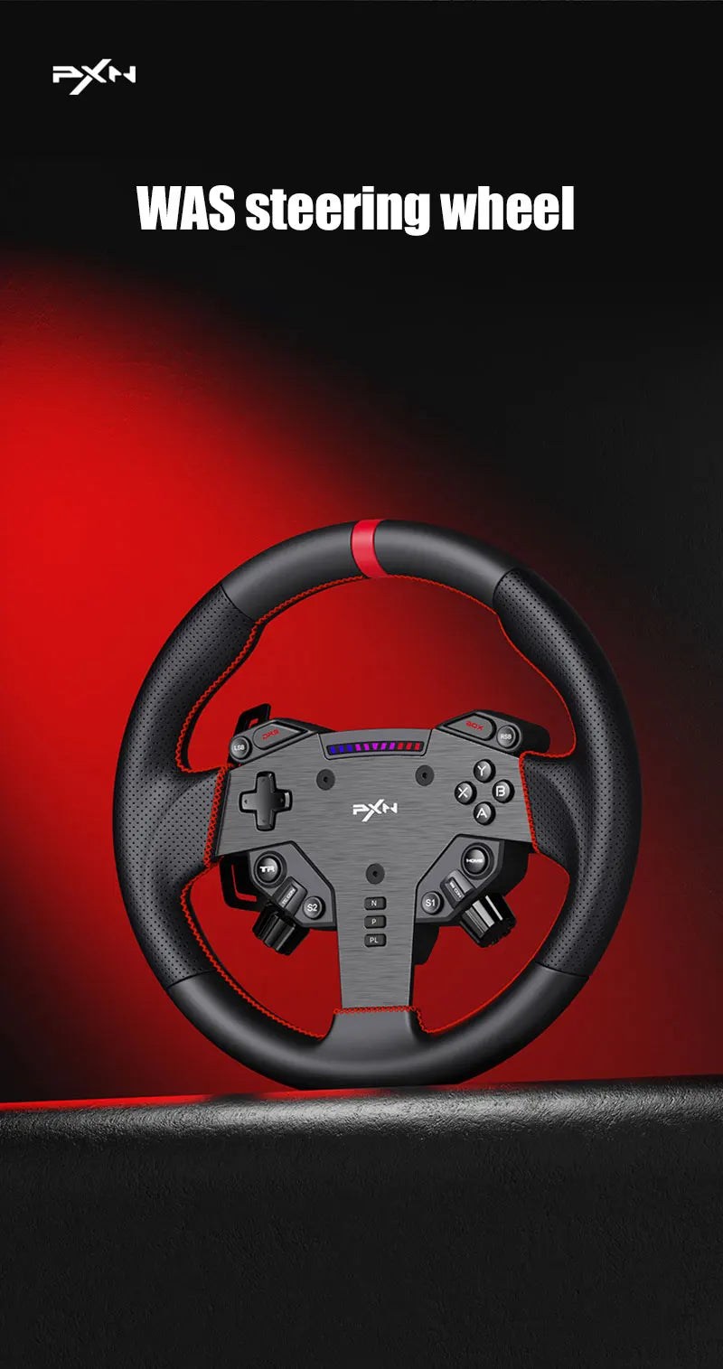PXN V4D Bundle Racing Wheel 4Nm Force Feedback Simulator Gaming Steering Wheel PXN VD Series Direct Drive Servo Motor For PC