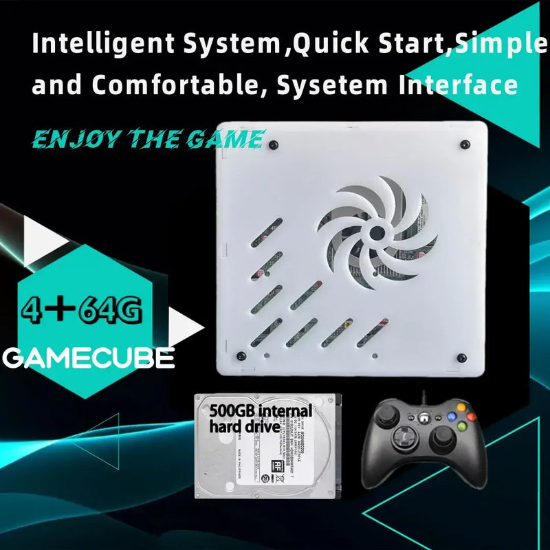 2025 New X8 Retro Video Game Console 500GB Plug and Play 4K With 70000+Games 60 Emulators For Wii PS2 N64 PSP GameCube XBOX