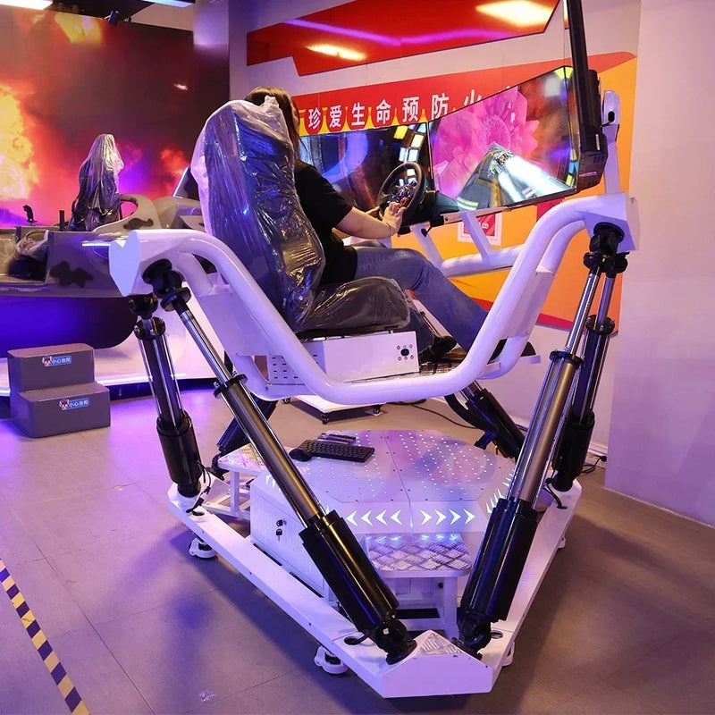 Hot sales Car Racing Game 3Dof Platform Motion Racing Car Simulator Ride On Car 6 Dof Motion Platform Racing Simulator Cockpit