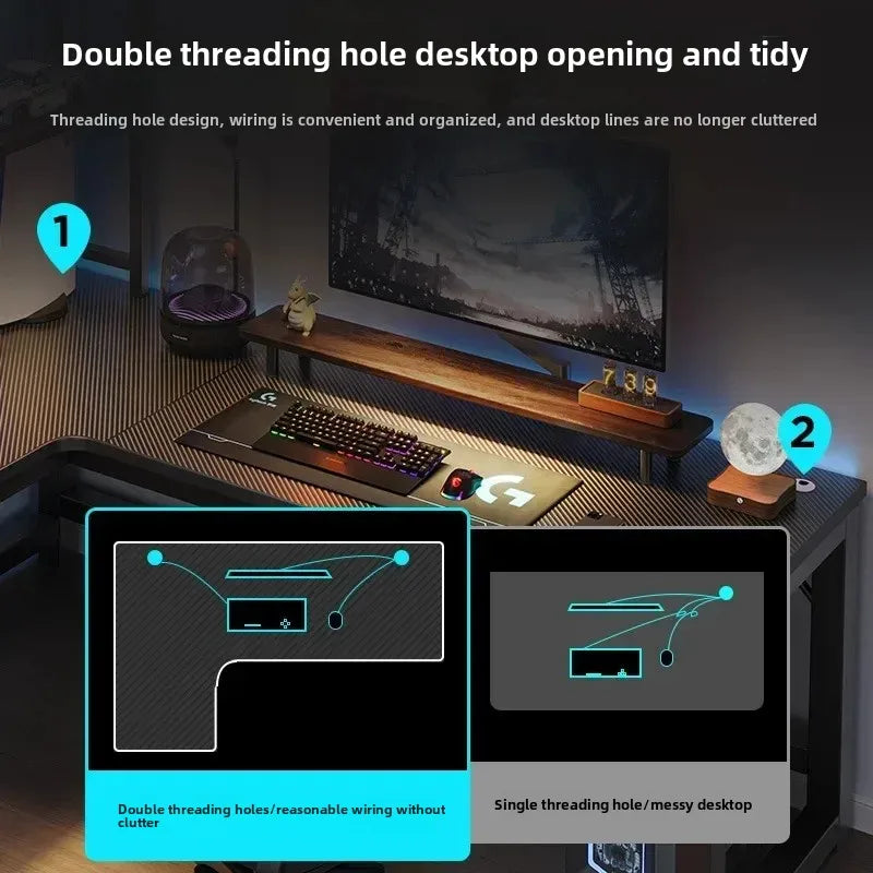 Gaming Desks, Writing Desk, Double Table, Family Bookcase Combination, Bedroom Study E-sports Room Use