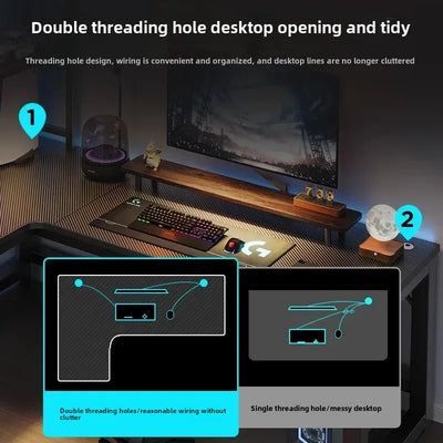 Gaming Desks, Writing Desk, Double Table, Family Bookcase Combination, Bedroom Study E-sports Room Use