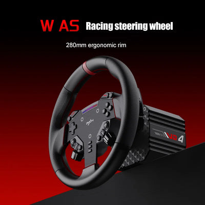 PXN V4D Bundle Racing Wheel 4Nm Force Feedback Simulator Gaming Steering Wheel PXN VD Series Direct Drive Servo Motor For PC