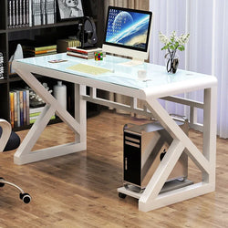 Modern Tempered Glass Tables For Office Furniture Computer desk Tables Light Luxury Gaming Table