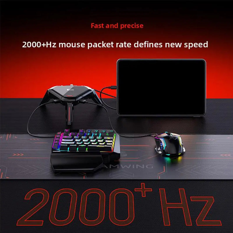 GAMWING Scorpion 2Pro Keyboard Mouse Converter 100mbps Network Port Transmission Signal Reduce Delay For Android 10+ For PUBG