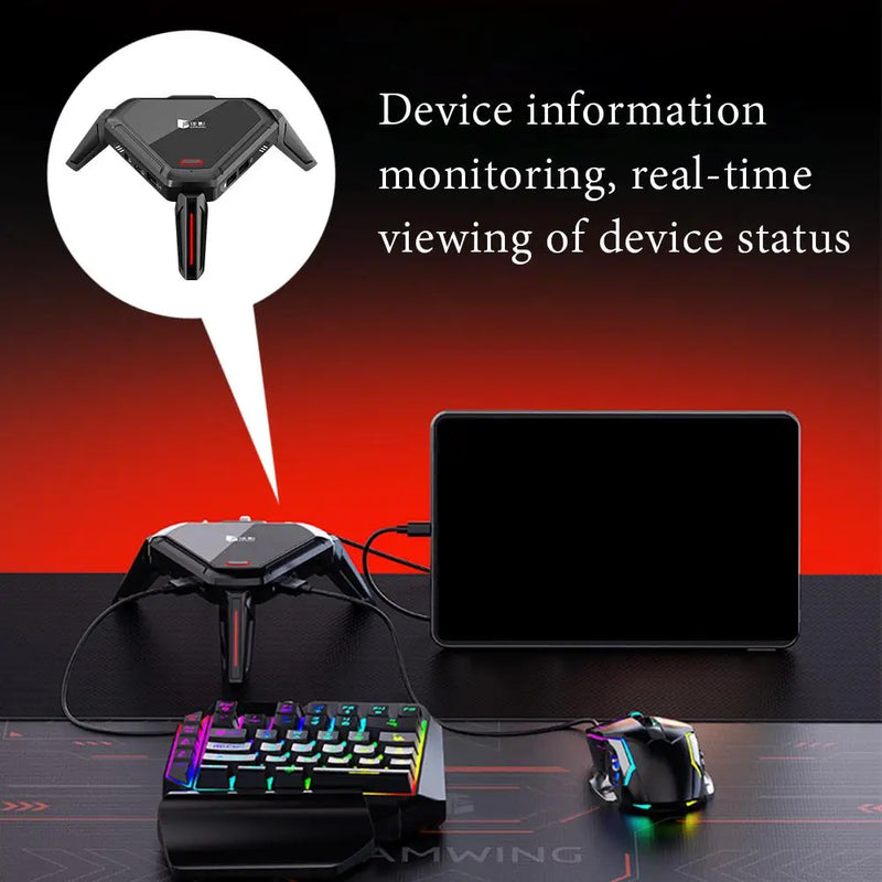 GAMWING Scorpion 2Pro Keyboard Mouse Converter 100mbps Network Port Transmission Signal Reduce Delay For Android 10+ For PUBG