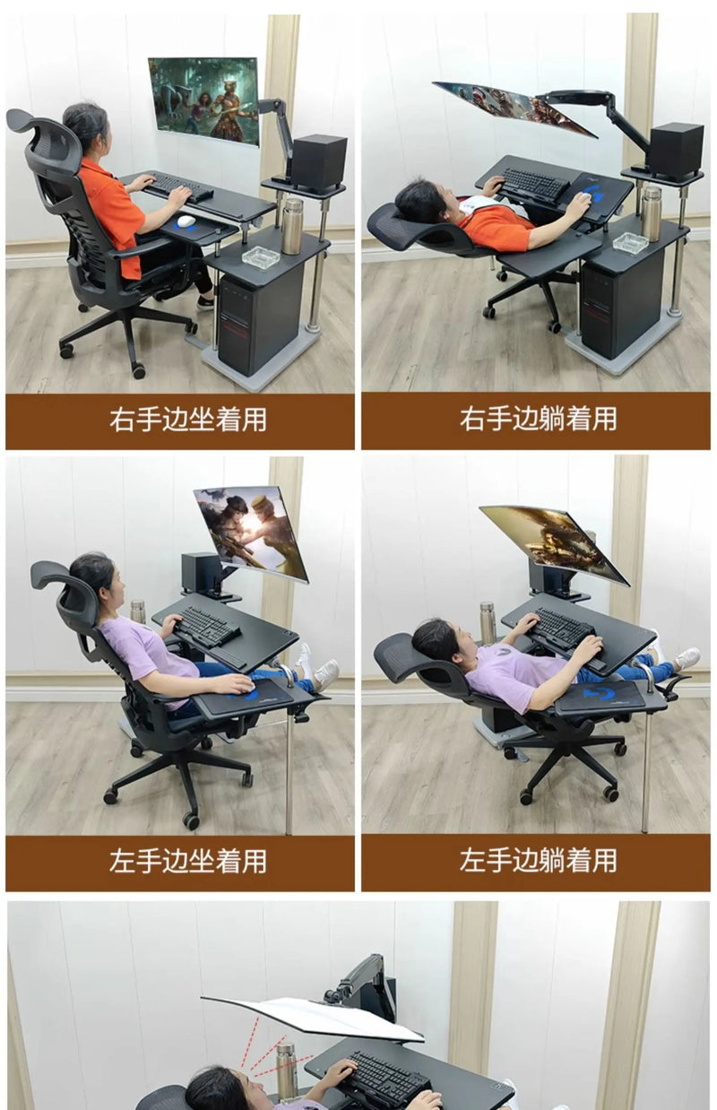 Bedside table Desktop space capsule E-sports table Bedside  Robotic arm  Lazy cockpit suspension bracket