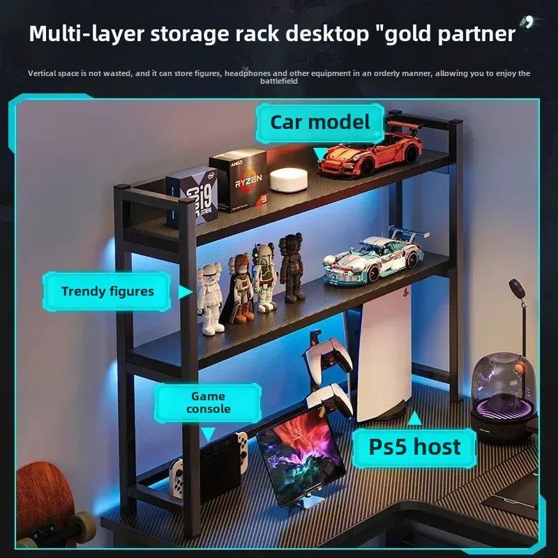 Gaming Desks, Writing Desk, Double Table, Family Bookcase Combination, Bedroom Study E-sports Room Use