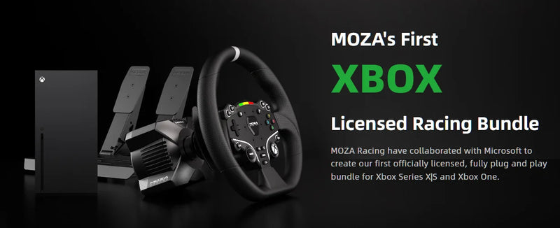MOZA Racing R3 3.9Nm Direct Drive Wheel Base with ESX Steering Wheel and Pedals for Xbox