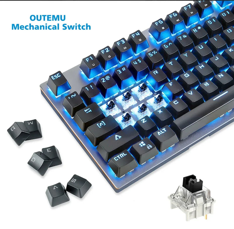 GK89 Motospeed Mechanical Gaming Keyboard 2.4G Wireless Wired 104 Keys RGB Backlit ABS Keycaps Gaming Keyboard For PC Laptop
