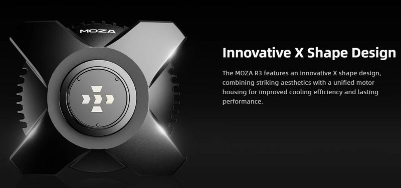 MOZA Racing R3 3.9Nm Direct Drive Wheel Base with ESX Steering Wheel and Pedals for Xbox