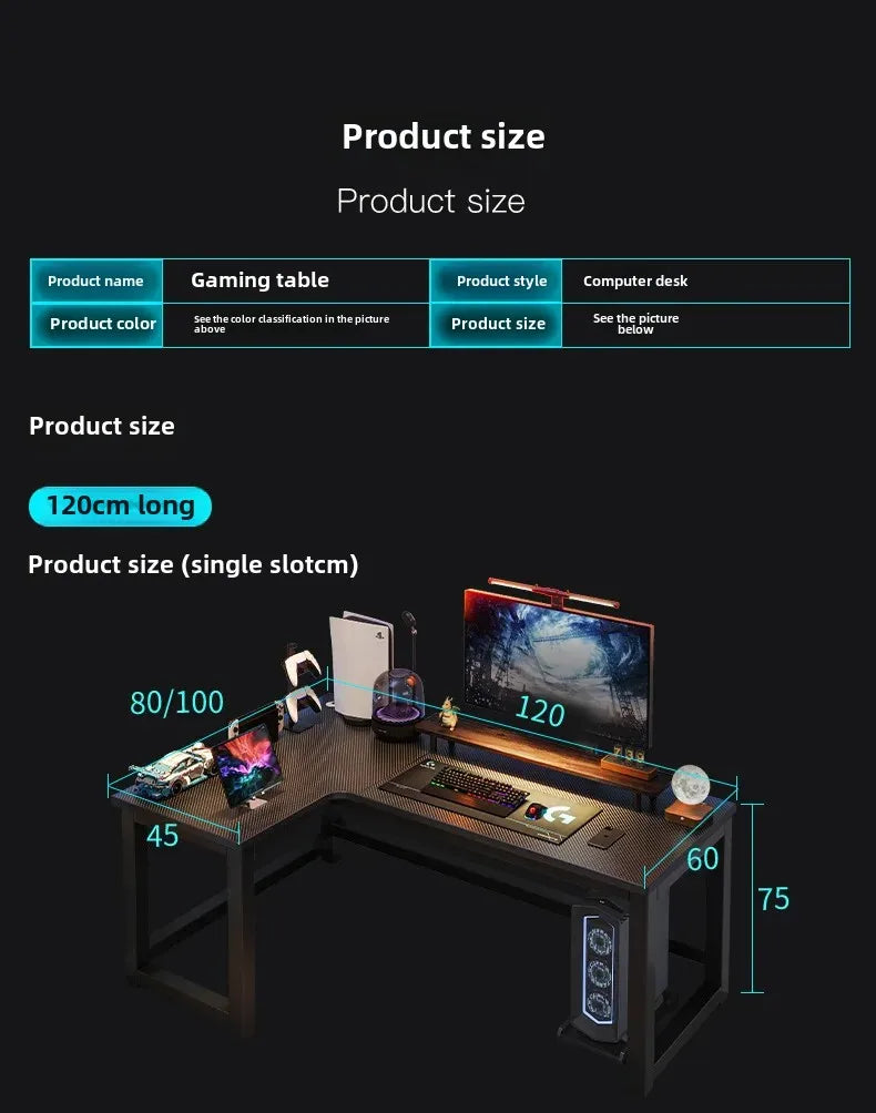 Gaming Desks, Writing Desk, Double Table, Family Bookcase Combination, Bedroom Study E-sports Room Use