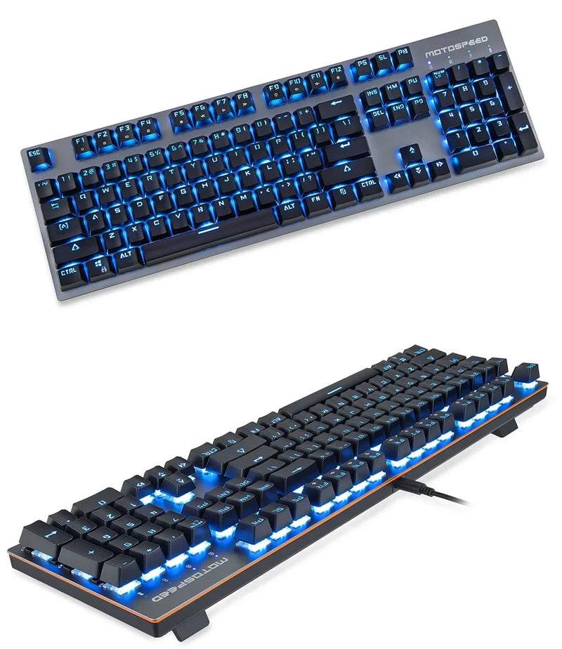 GK89 Motospeed Mechanical Gaming Keyboard 2.4G Wireless Wired 104 Keys RGB Backlit ABS Keycaps Gaming Keyboard For PC Laptop