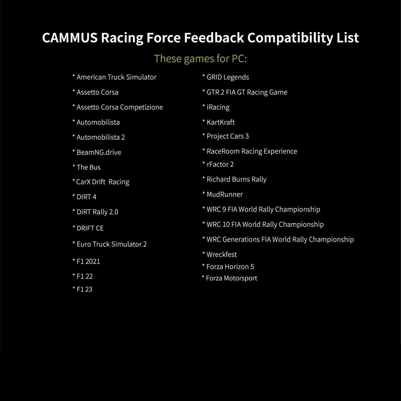 CAMMUS C12 with LC100 pedals kit C12 Direct Drive Steering Wheel Global First includes two T-shaped base flanges