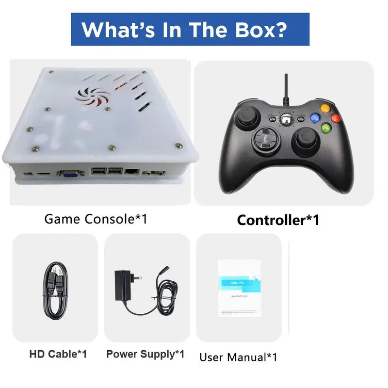 2025 New X8 Retro Video Game Console 500GB Plug and Play 4K With 70000+Games 60 Emulators For Wii PS2 N64 PSP GameCube XBOX