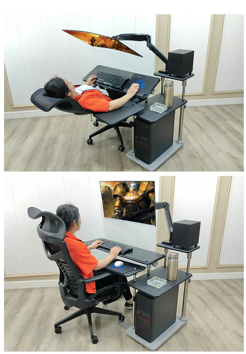 Bedside table Desktop space capsule E-sports table Bedside  Robotic arm  Lazy cockpit suspension bracket
