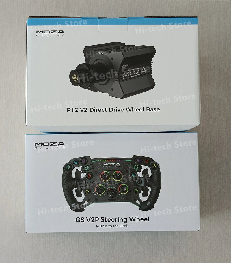 .MOZA Racing GS V2P GT Wheel A full featured 300mm sim wheel with R9 V3 / R12 V2 Direct Drive Wheel Base
