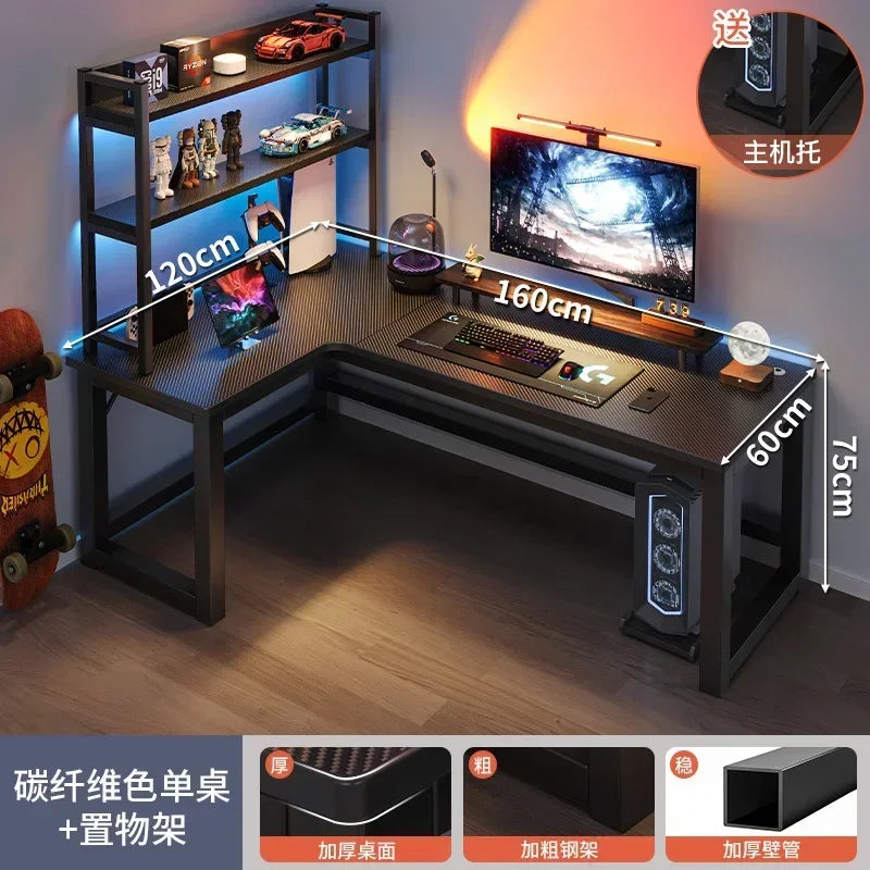Gaming Desks, Writing Desk, Double Table, Family Bookcase Combination, Bedroom Study E-sports Room Use