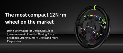 CAMMUS C12 with LC100 pedals kit C12 Direct Drive Steering Wheel Global First includes two T-shaped base flanges