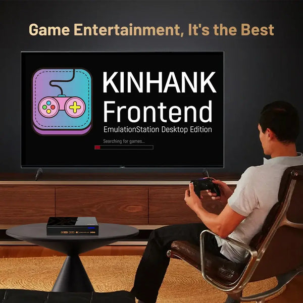 Kinhank Super Console X5 PRO Retro Video Game Consoles Plug and Play 4T with 16000 Games for PS2/WII/SS/DC/N64 Android 12 TV Box