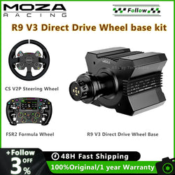 MOZA Racing R9 V3 Direct Drive Wheel Base / CS V2P Steering Wheel / FSR2 Formula Steering Wheel / SR-P Pedals