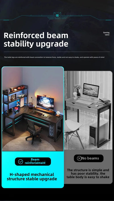 Gaming Desks, Writing Desk, Double Table, Family Bookcase Combination, Bedroom Study E-sports Room Use