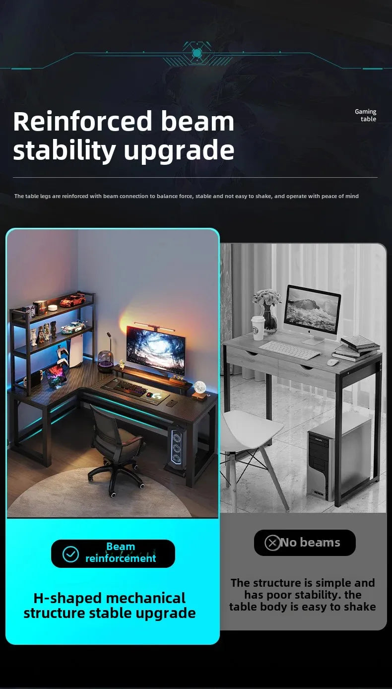 Gaming Desks, Writing Desk, Double Table, Family Bookcase Combination, Bedroom Study E-sports Room Use