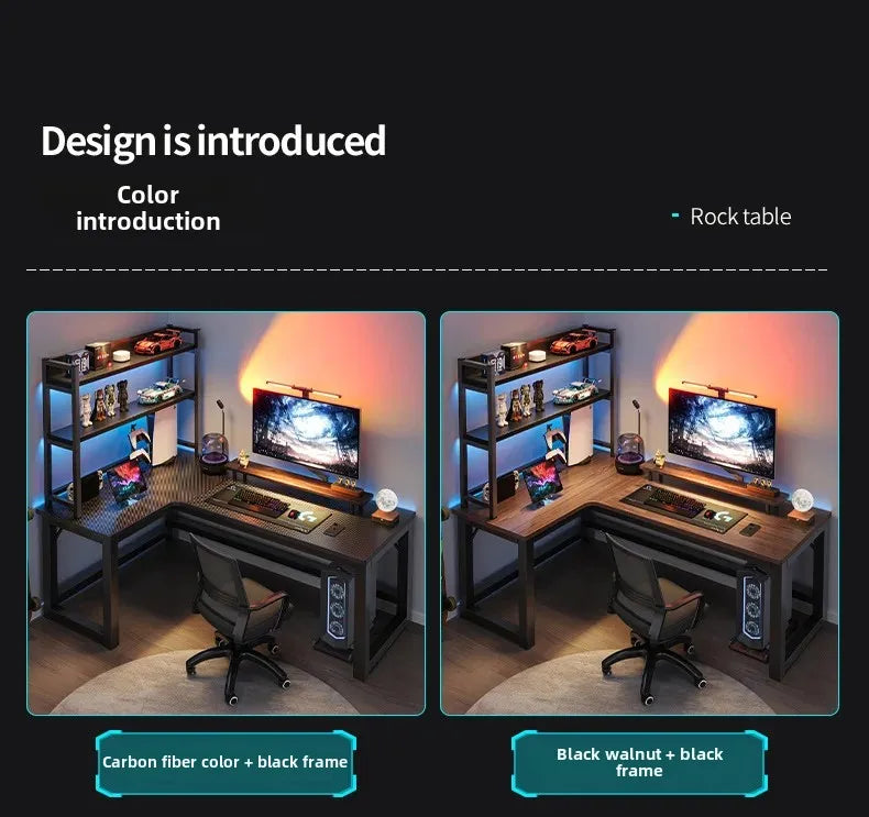 Gaming Desks, Writing Desk, Double Table, Family Bookcase Combination, Bedroom Study E-sports Room Use