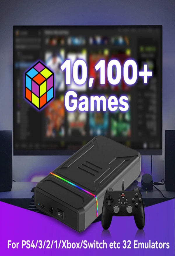Video Game Consoles Launchbox OS Retro Gaming HDD for Xbox/Switch/PS4/PS3/PS2/PS1/DC/WII for Windows PC/Laptop with 10107Games