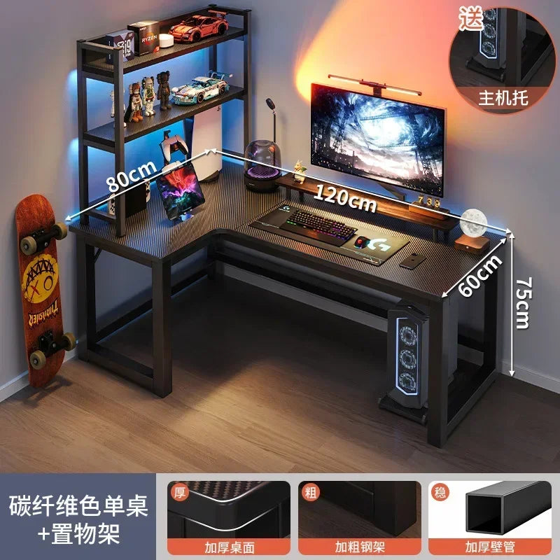 Gaming Desks, Writing Desk, Double Table, Family Bookcase Combination, Bedroom Study E-sports Room Use
