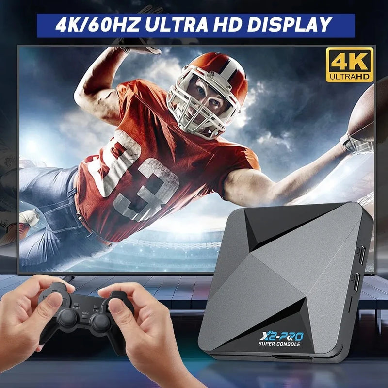 Super Console X2 PRO Retro Game Console For Sega Saturn/DC/Mame/Naomi 70000+ Classic Games 4K HD TV Box Game Player Dual Wifi